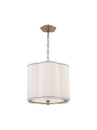 Sweeny 15 inch Pendant in Aged Brass.